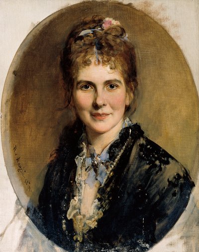Egy fiatal nő mellszobra alkotó: Heinrich von Angeli
