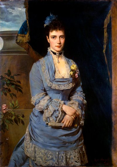 Mária Fjodorovna nagyhercegnő, Dagmar dán hercegnő portréja, 1847-1928, 1874. alkotó: Heinrich von Angeli