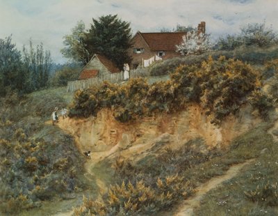Sandhillsben, Witleyben (akvarell karcolással papíron) alkotó: Helen Allingham