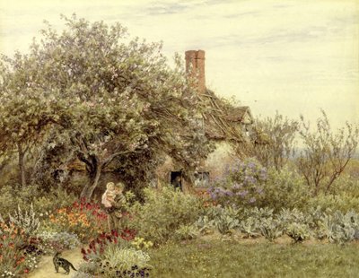 Hambledon közelében (akvarell papíron) alkotó: Helen Allingham