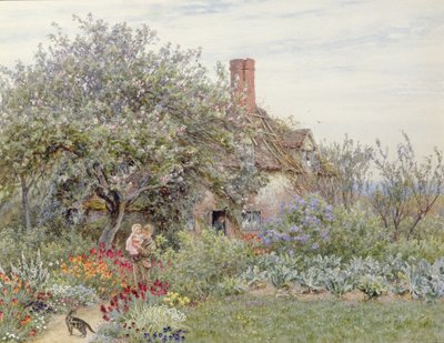 Hambledon közelében (wc papíron) alkotó: Helen Allingham