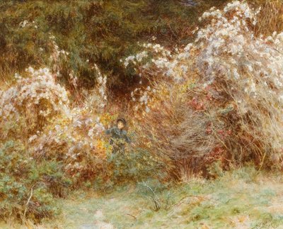 Travellers Joy: A Surrey Hedgerow (wc papíron) alkotó: Helen Allingham