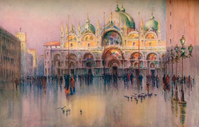 Evening Glow, Szent Márk, Velence. 1914 alkotó: Helen Donald Smith