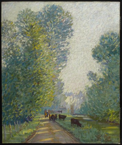Táj tehenekkel, 1907 körül alkotó: Helen Galloway McNicholl