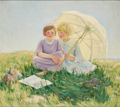 A napernyő (olaj, vászon) alkotó: Helen S. Johnston