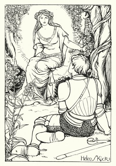 The Vision of the Knight Magnificent (engraving) alkotó: Helen S. Kuck