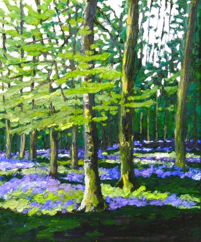 Bluebell Wood, 2009 (olaj, vászon) alkotó: Helen White