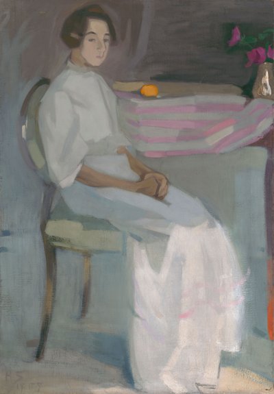 Jelmezes kép II alkotó: Helene Schjerfbeck
