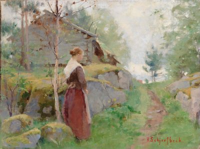 Lány Barösundból alkotó: Helene Schjerfbeck