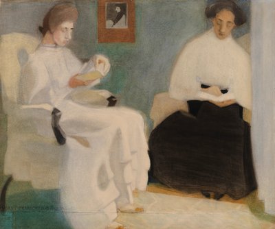 Olvasó lányok, 1907. alkotó: Helene Schjerfbeck