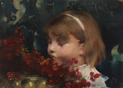 Egy lány feje alkotó: Helene Schjerfbeck