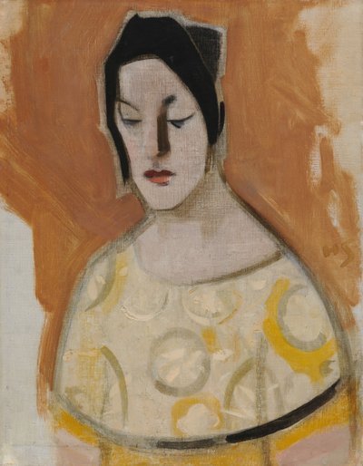 A jósnő (A sárga ruhás nő) alkotó: Helene Schjerfbeck
