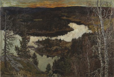 Autumn, Nordingra (Olaj, papír, vászon, masonitra szerelve) alkotó: Helmer Osslund