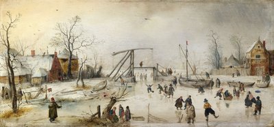 Jelenet a jégen alkotó: Hendrick Avercamp