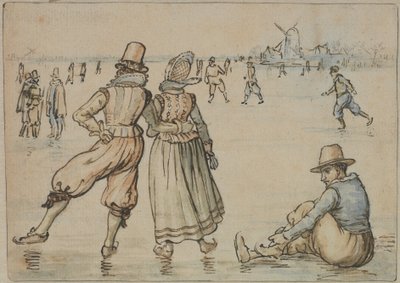 Korcsolyázók alkotó: Hendrick Avercamp