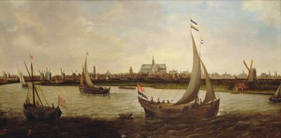 Kilátás Haarlemre északról (olaj, vászon) alkotó: Hendrick Cornelisz. Vroom