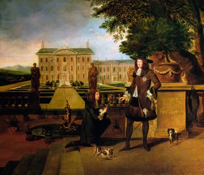 Rózsa János, a király kertésze, aki ananászt ajándékoz II. Károlynak, XVII alkotó: Hendrick Danckerts