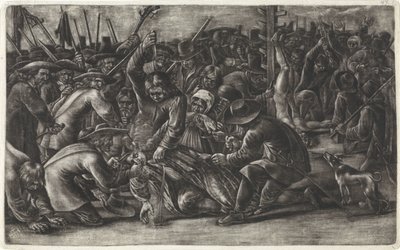 A De Witt testvérek testének megcsonkítása, 1672 alkotó: Hendrick Danckerts