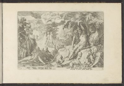 Aranykor Ovidius metamorfózisai (sorozat címe) P. Ovidius Naso újraalkotásai (sorozat címe) alkotó: Hendrick Goltzius (workshop of)