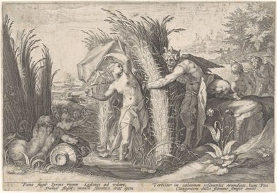 Pan en Syrinx Metamorfosen van Ovidius (series title)   1341610   hu       hungarian Successfully Translated  Original: Design for Wallpaper and Textiles: Flowers Translat: Design for Wallpaper and Textiles: Flowers 1259997 hu hungarian Successfully Transl alkotó: Hendrick Goltzius (workshop of)
