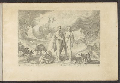 Prométheusz tüzet ad az embernek Ovidius metamorfózisai (sorozat címe) P. Ovidius Naso újraalkotásai (sorozat címe) alkotó: Hendrick Goltzius (workshop of)
