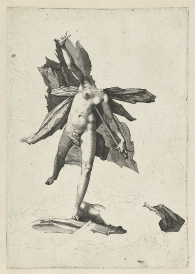 Pyramus és Thisbe alkotó: Hendrick Goltzius (workshop of)