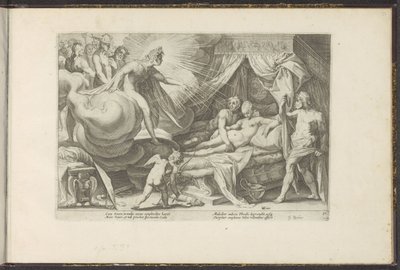 Elkapták a Vénusz és a Mars Ovidius metamorfózisai (sorozat címe) P. Ovidius Naso rekreációi (sorozat címe) alkotó: Hendrick Goltzius (workshop of)