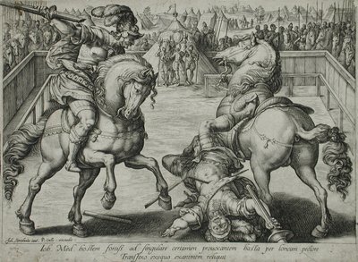 Párbaj lóháton alkotó: Hendrick Goltzius