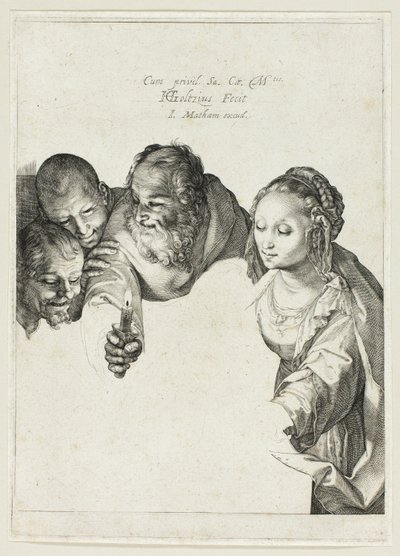 A pásztorok imádása alkotó: Hendrick Goltzius