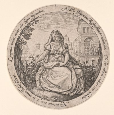 Az óvatosság allegóriája alkotó: Hendrick Goltzius