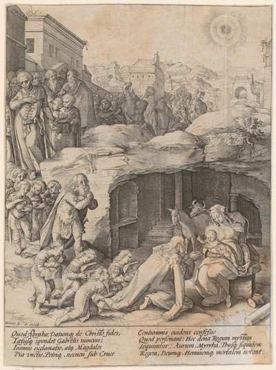 A királyok imádása alkotó: Hendrick Goltzius