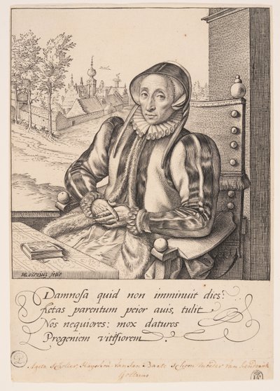 Anna Fullings, a művész anyja alkotó: Hendrick Goltzius