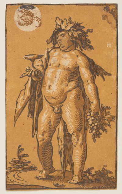 Bacchus alkotó: Hendrick Goltzius