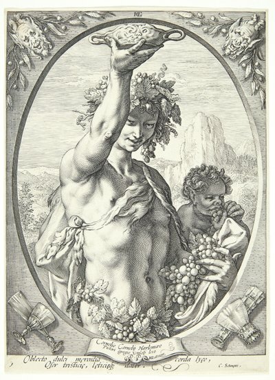Bacchus alkotó: Hendrick Goltzius