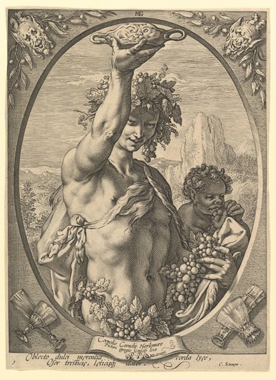 Bacchus alkotó: Hendrick Goltzius