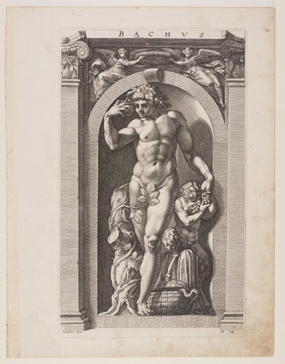 Bacchus, a Nyolc pogány istenből alkotó: Hendrick Goltzius