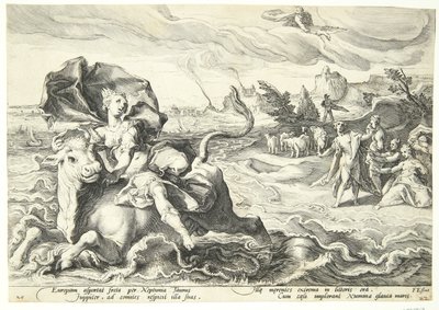 Európa elrablása alkotó: Hendrick Goltzius