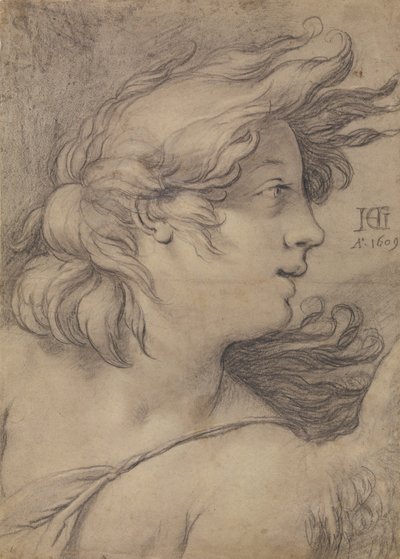 Egy angyal mellszobra alkotó: Hendrick Goltzius