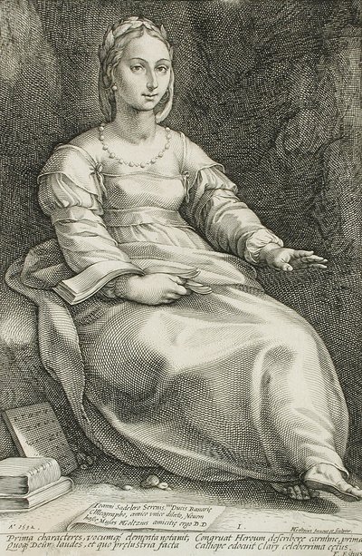 Calliope alkotó: Hendrick Goltzius