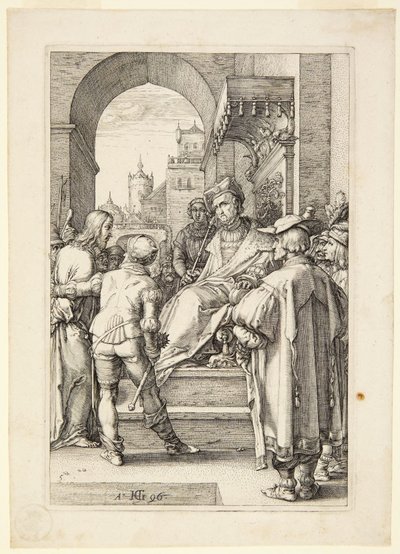 Krisztus Pilátus előtt alkotó: Hendrick Goltzius