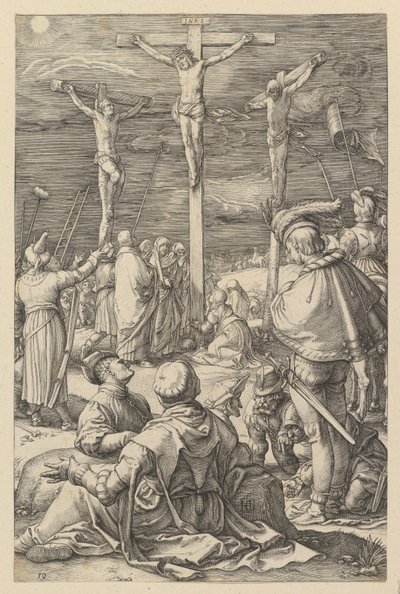 Krisztus a kereszten, „Krisztus passiója” című műből alkotó: Hendrick Goltzius