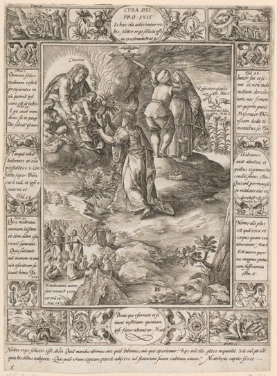 Cura dei pro suis, a „A keresztény hit allegóriái” sorozat 5. lapja alkotó: Hendrick Goltzius