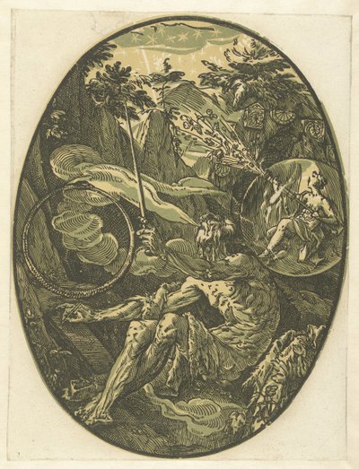 Demogorgon az örökkévalóság barlangjában Istenek és istennők (sorozat címe) alkotó: Hendrick Goltzius