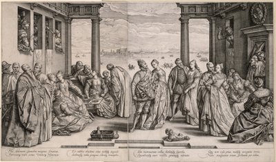 Antenór házassága (Velencei esküvő) alkotó: Hendrick Goltzius