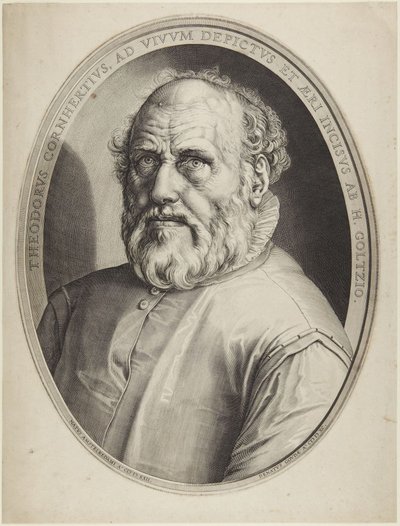 Dirck Volckertsz. Coornhert alkotó: Hendrick Goltzius
