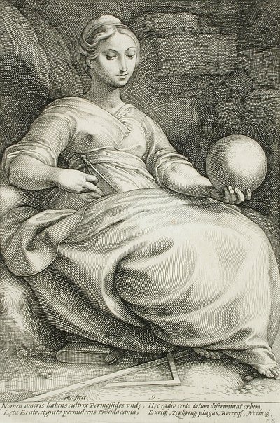 Erato alkotó: Hendrick Goltzius