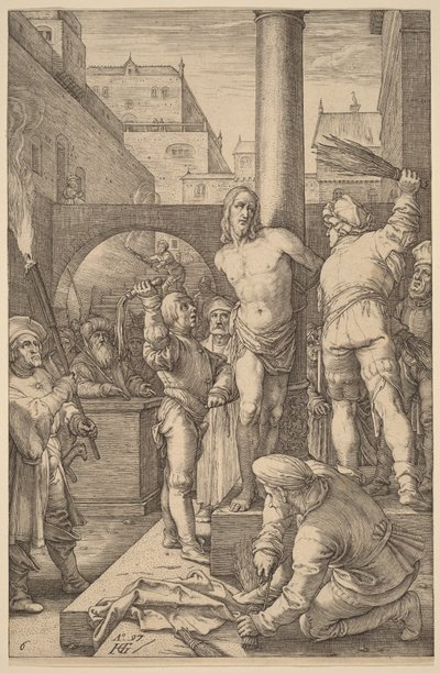 Krisztus megostorozása alkotó: Hendrick Goltzius