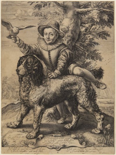 Frederick de Vries Goltzius kutyájával alkotó: Hendrick Goltzius