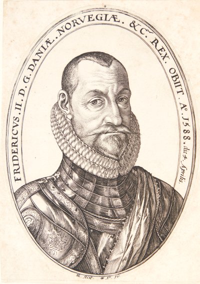 II. Frigyes, Dánia és Norvégia királya alkotó: Hendrick Goltzius