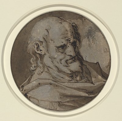 Egy apostol feje alkotó: Hendrick Goltzius